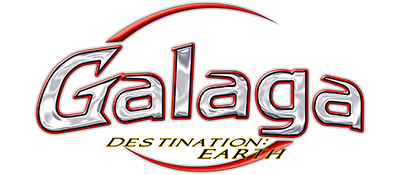 Galaga Destination Earth logo for GameBoy Color